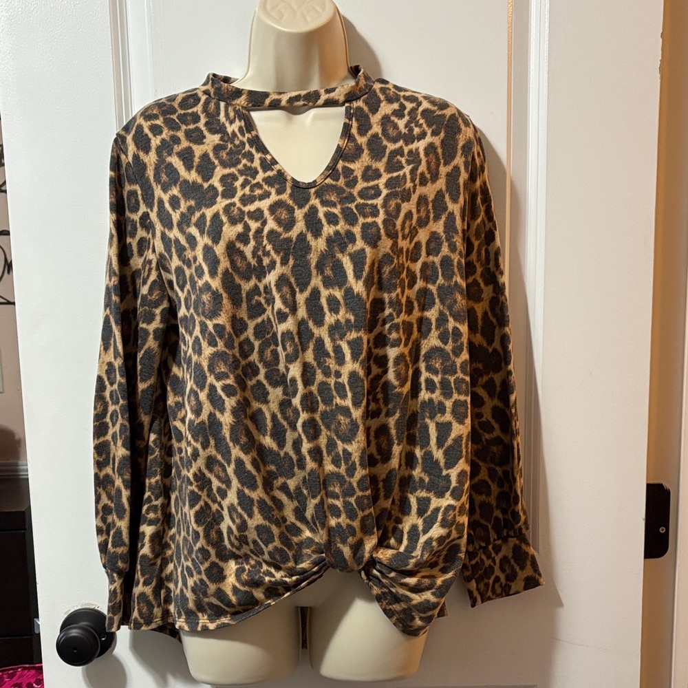 Leopard Print Women's Top